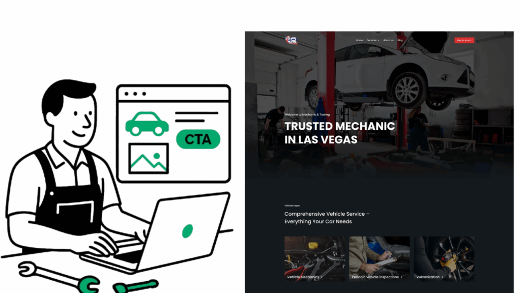 Nowa strona internetowa dla warsztatu? Zobacz jak zrobiliśmy to dla mechanika z Las Vegas